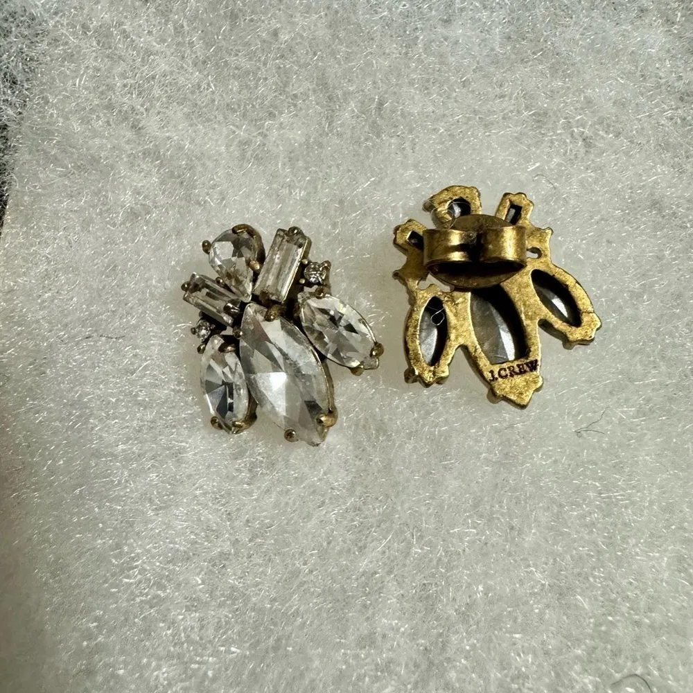 J.Crew Vintage  crystal earrings. - Image 4