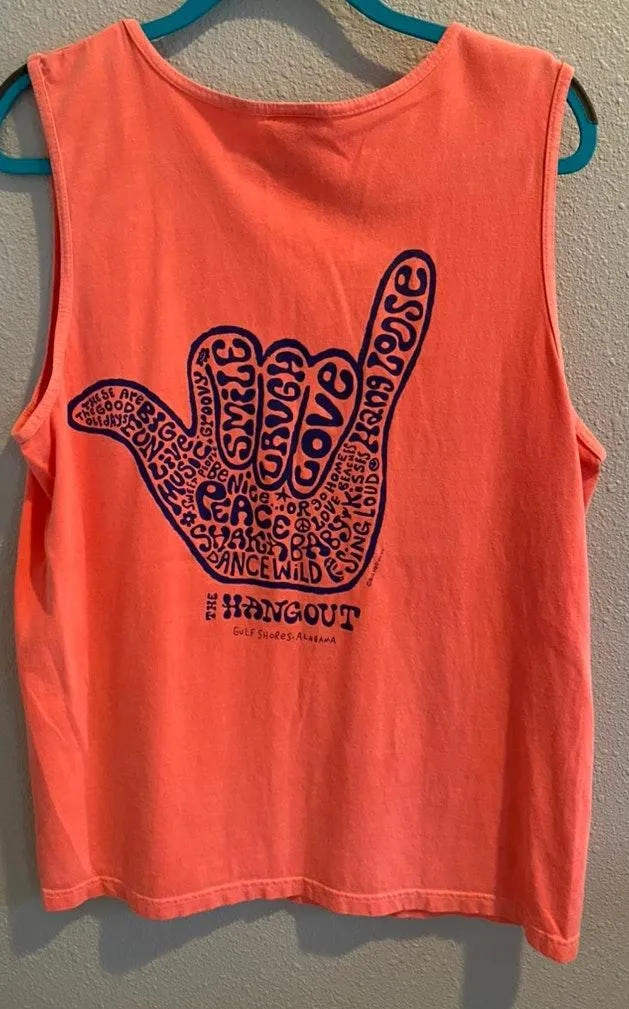 Comfort Colors Orange “Hangout” Tank - Image 2