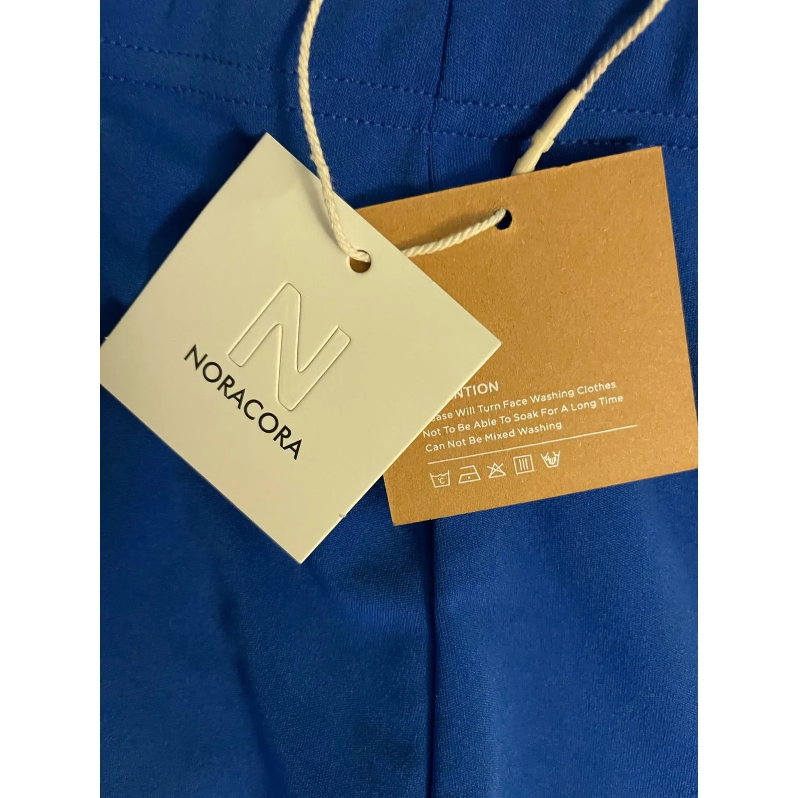 NWT Royal Blue Nora Cora Small Sailor Button Elastic Waist Straight‎ Leg - Image 3