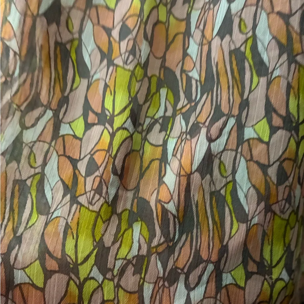 Women’s Plus Size All Over Print Oversize Tunic Top Tan - Image 8