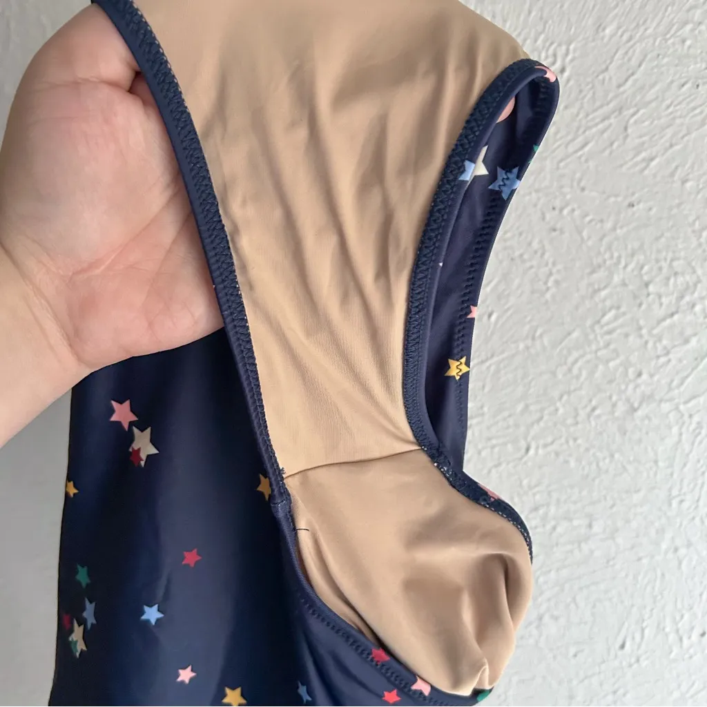 Summersalt x The Home Edit Sidestroke One-Shoulder Swimsuit Star Print Size 16LT - Image 6