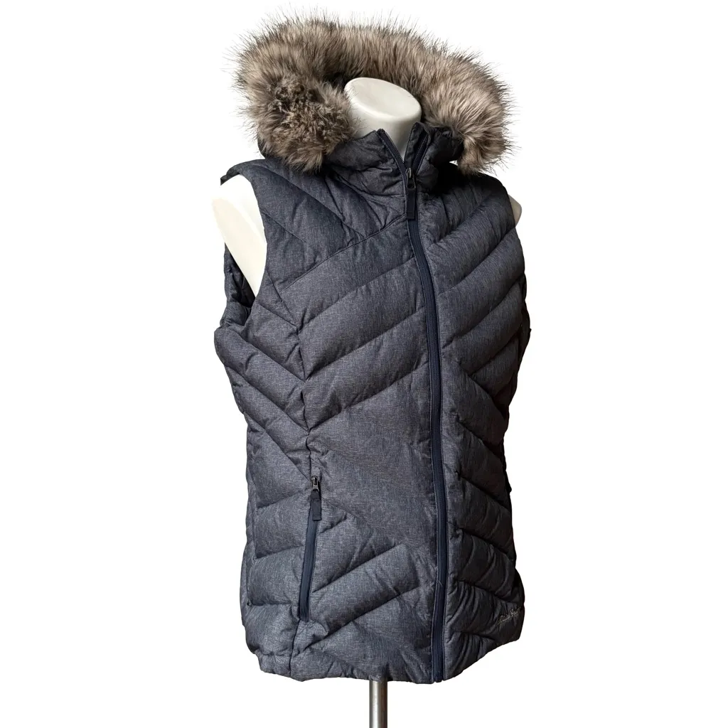 Eddie Bauer Slate Mountain 2.0 Down Vest in Dark Charcoal Heather, Sz L - Image 6