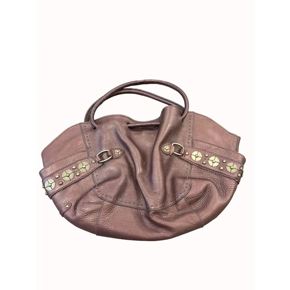 Cole Haan women’s leather brown purse clutch handbag SKU 6387 - Image 2