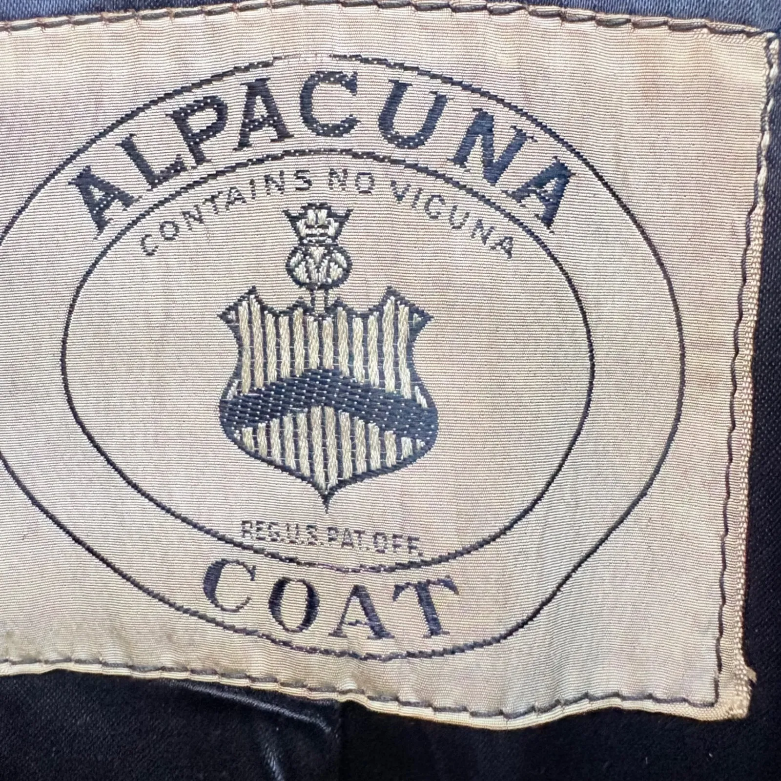 Vtg 50s Alpacuna‎ Wool Coat Women's M Gray Double Breasted ILGWU Union Made USA Size M - Image 5
