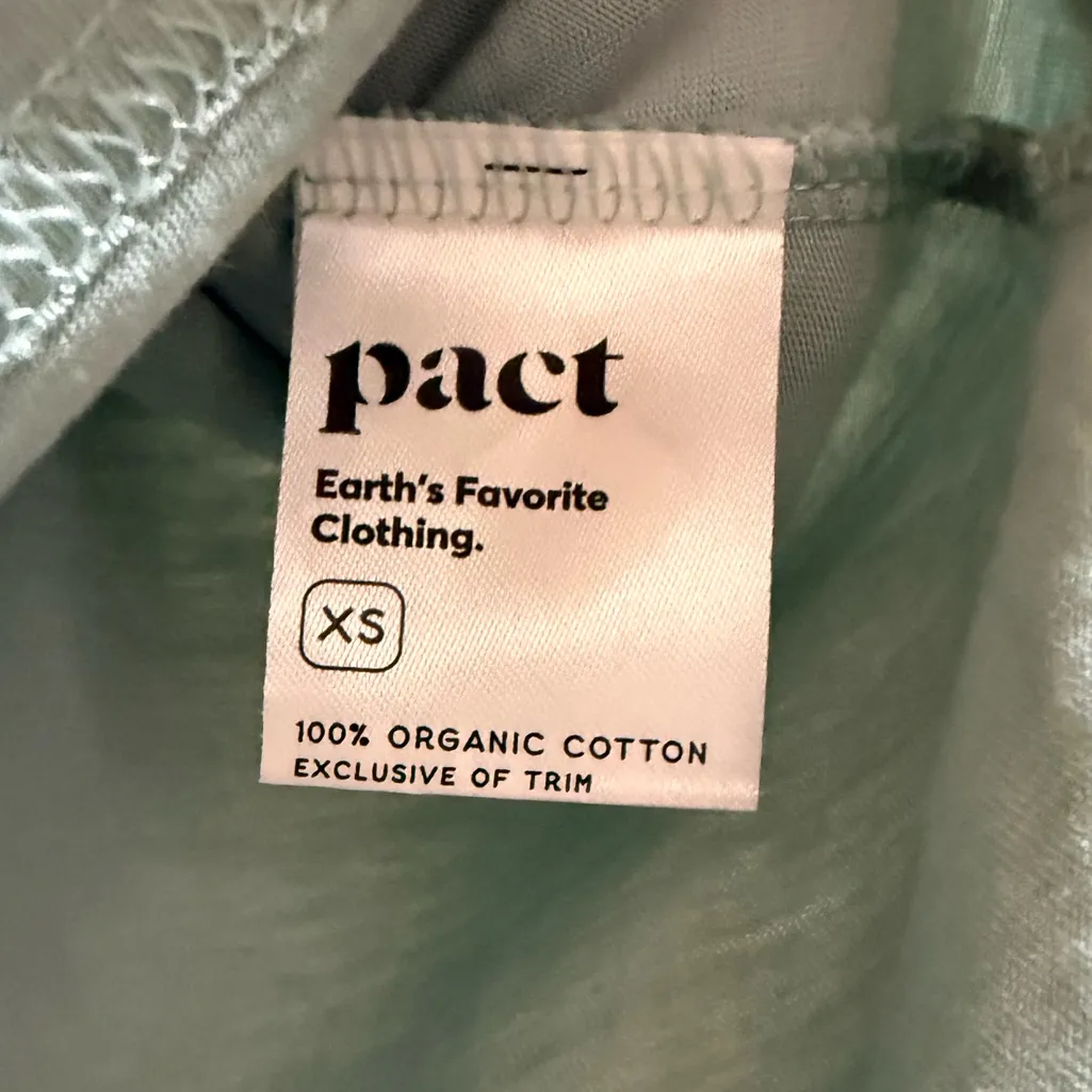 Pact - Light Green/Blue V-Neck Short Sleeve Tee - Image 7