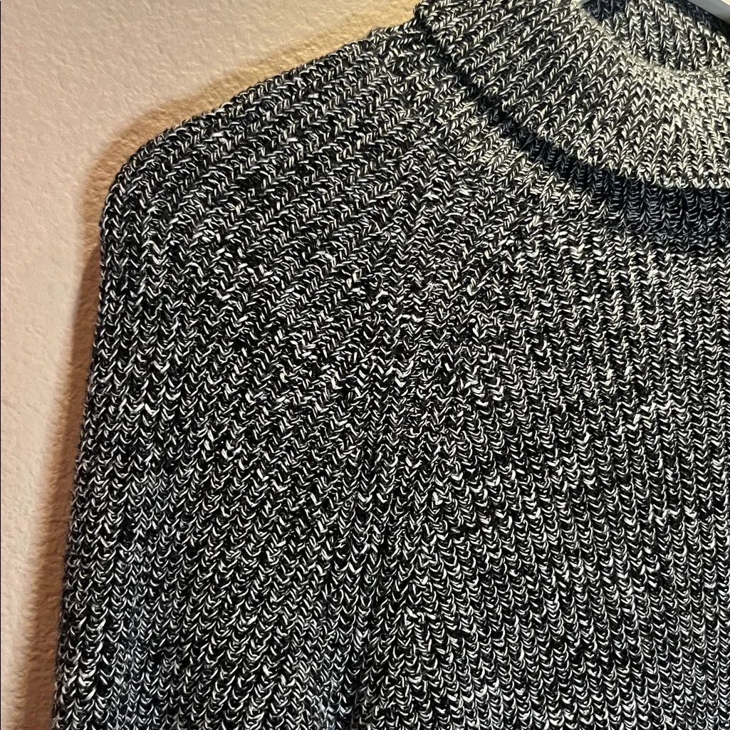 Zara Women’s Marled High Neck Chunky Oversized Sweater Size Medium - Image 4