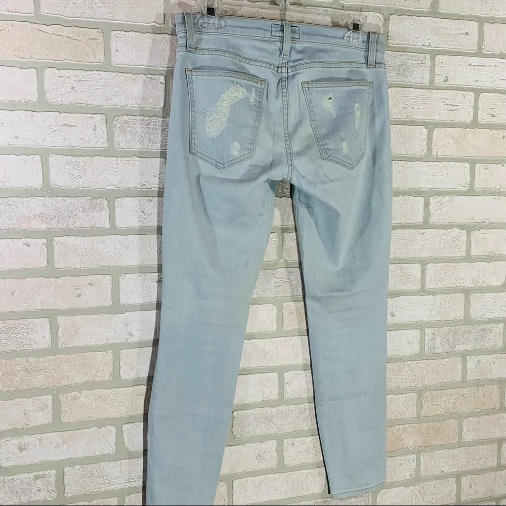 Current/Elliott The Stiletto Skinny Jeans in Chalky Indigo Shredded Size 27 - Image 5