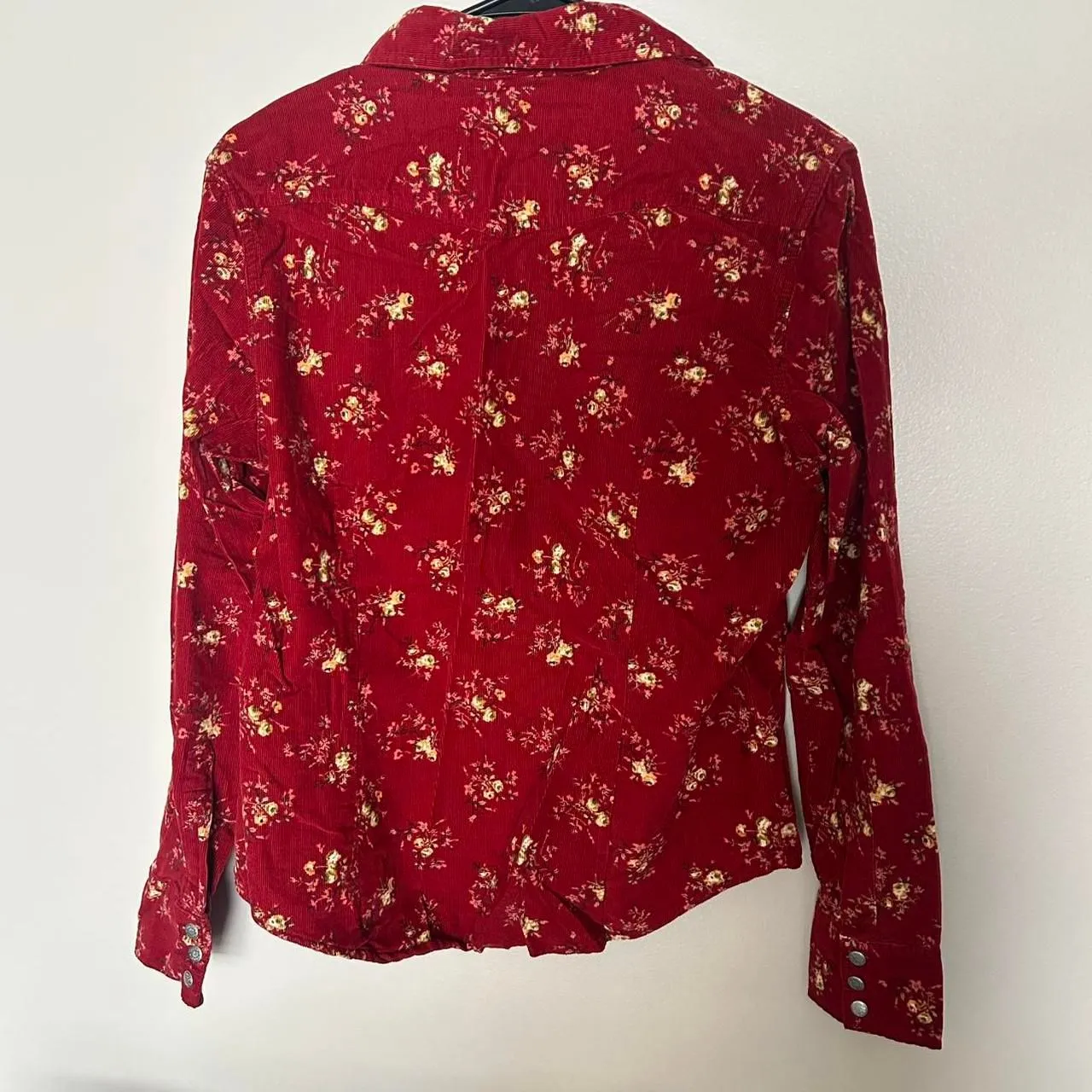 American-vintage Women's Red and Burgundy Shirt - Image 6