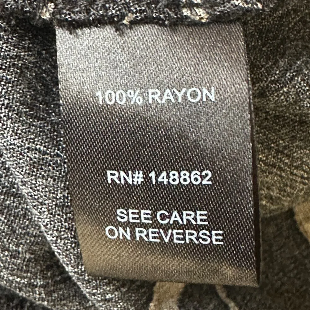 NWT Torrid Maxi Gauze Set Top Womens 3X Black Floral Off Shoulder Boho Whimsy - Image 6