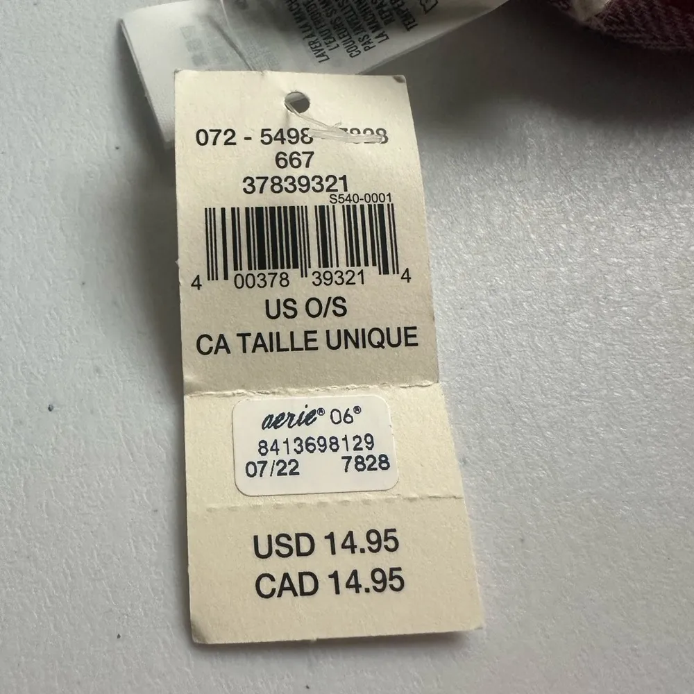 Aerie Buffalo Check and Star Flannel Sleep Eye Mask - NWT - Image 3