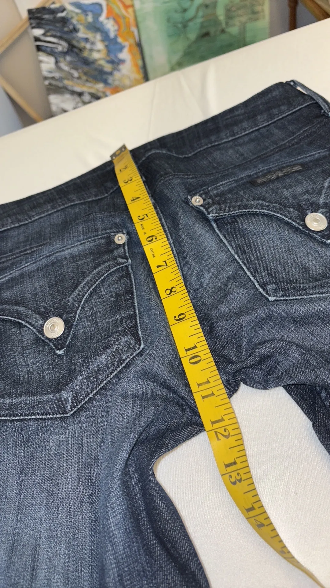 Hudson jeans Collin Flap Skinny distressed knees button/zip pockets Size 26 - Image 5