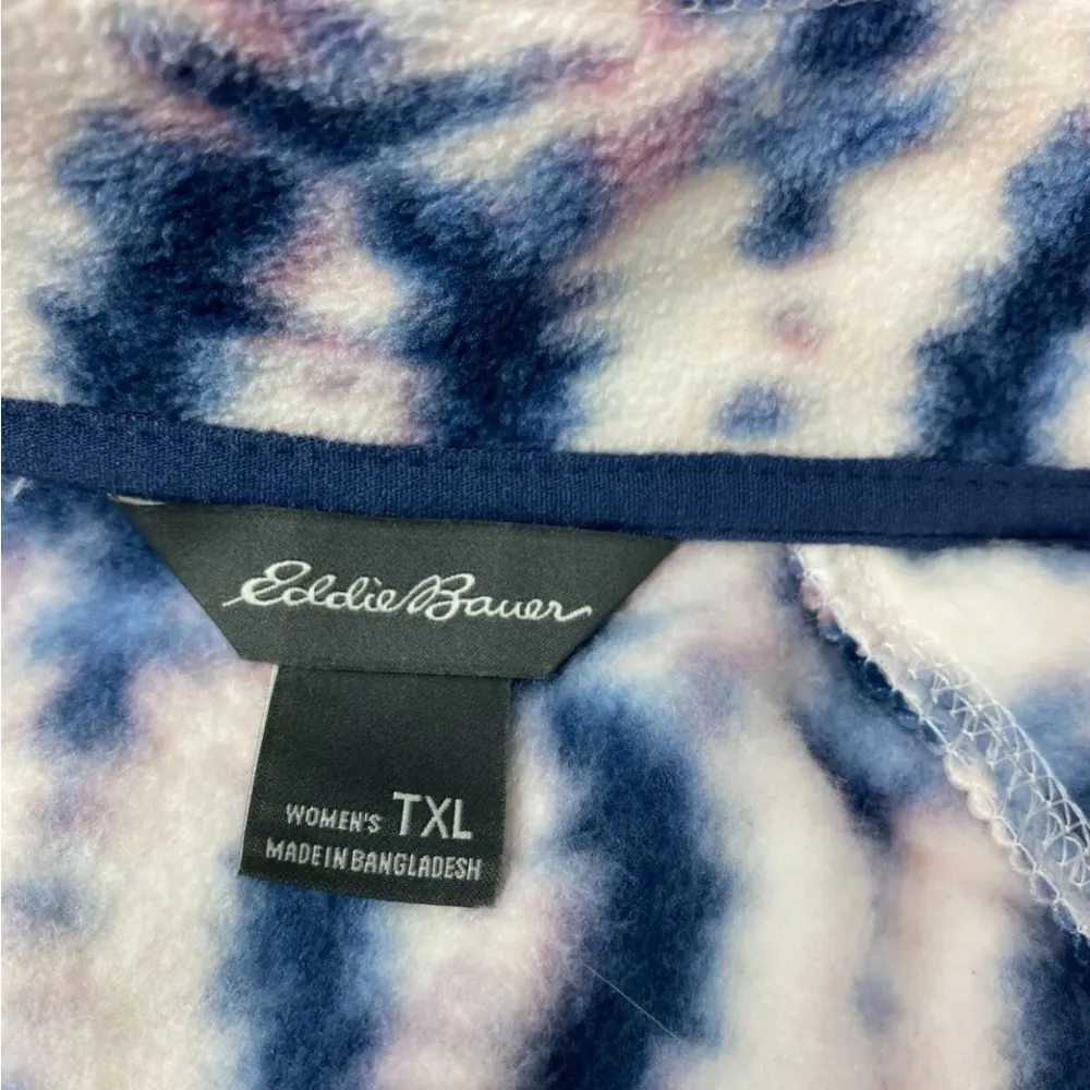 Eddie Bauer Quest 1/4 Zip Pull Over Sapphire Raglan NWT Size XL MSRP $80 - Image 6