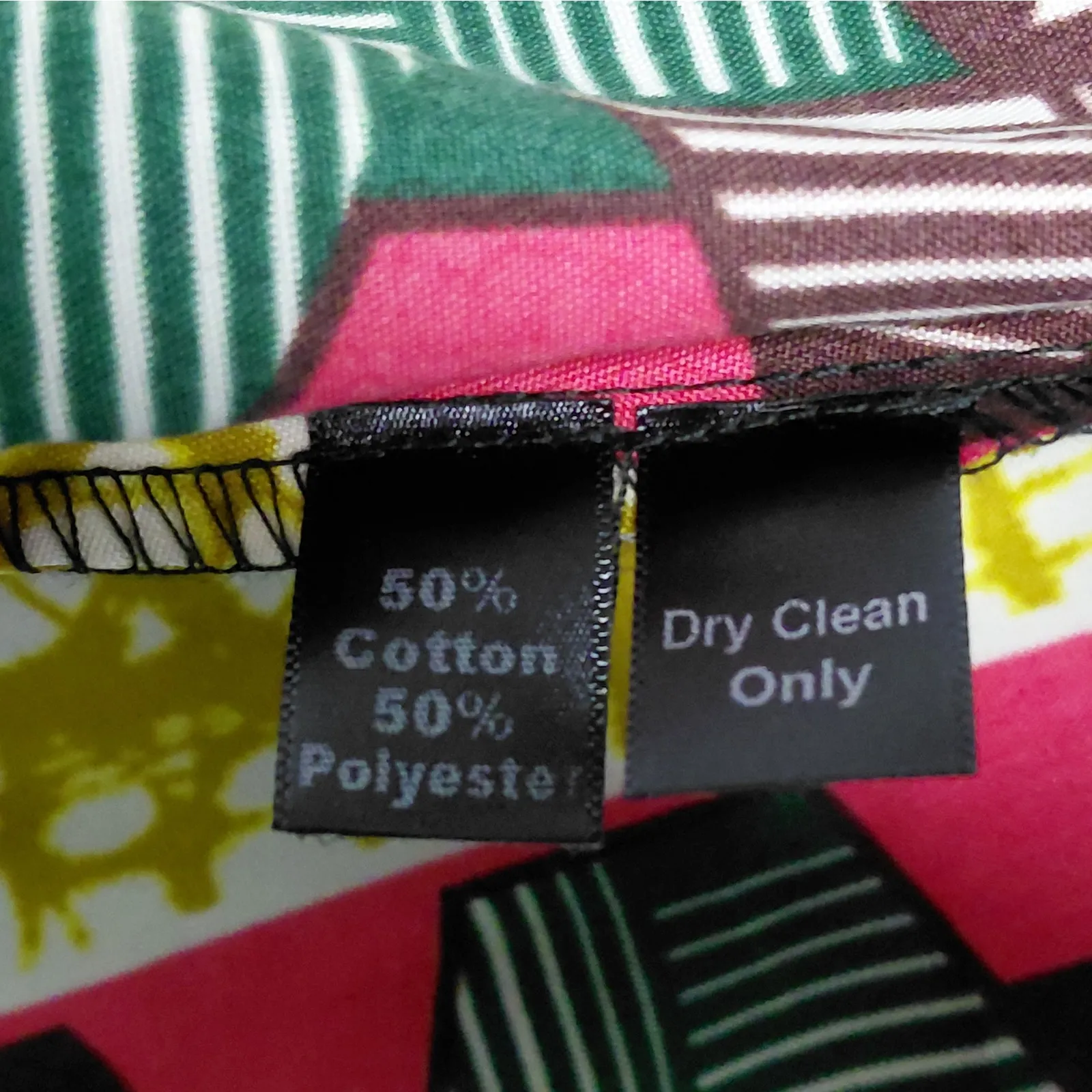 The Oula Company Womens Shirt Dress Small Ankara African Print Bold Artsy Flare Yellow - Image 10