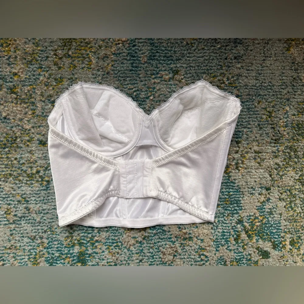 Vintage Backless by Smoothie white bra corset, size 36B - Image 3