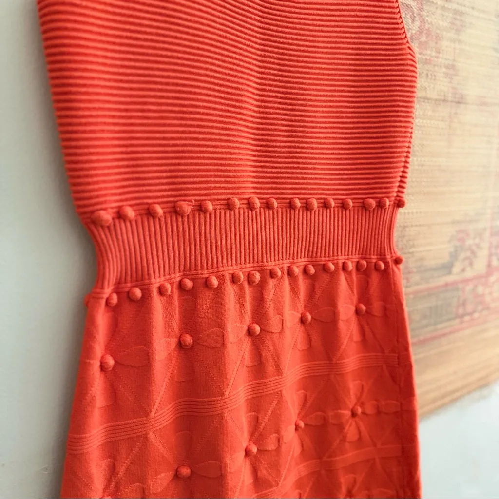 Milly Bahia Jacquard Sleeveless Knit Retro Floral Dress - Image 5