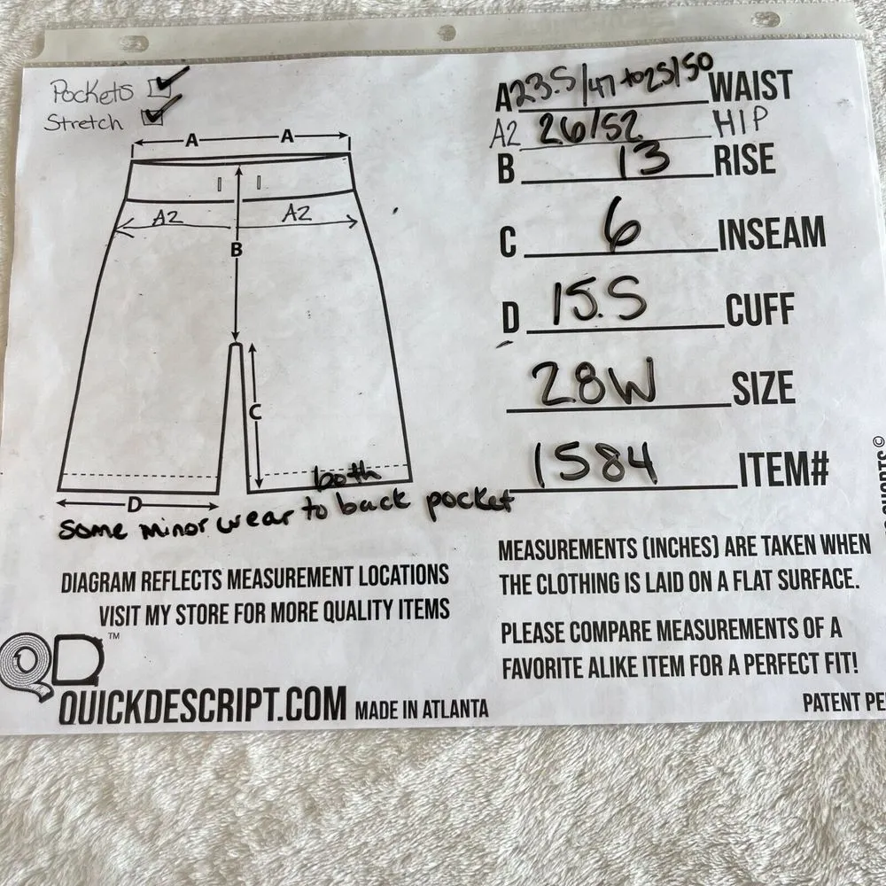 a.n.a Denim Shorts Womens 28W Blue Cuffed MidRise Classic Stretch Casual Comfort - Image 3