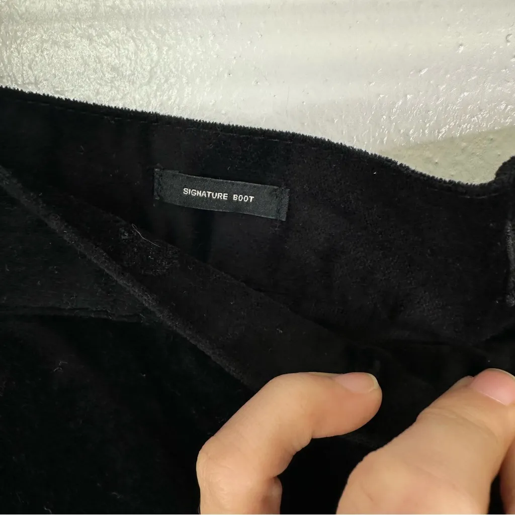 Talbots Velveteen‎ Signature Boot Pants Black Size 16 Pieties - Image 4