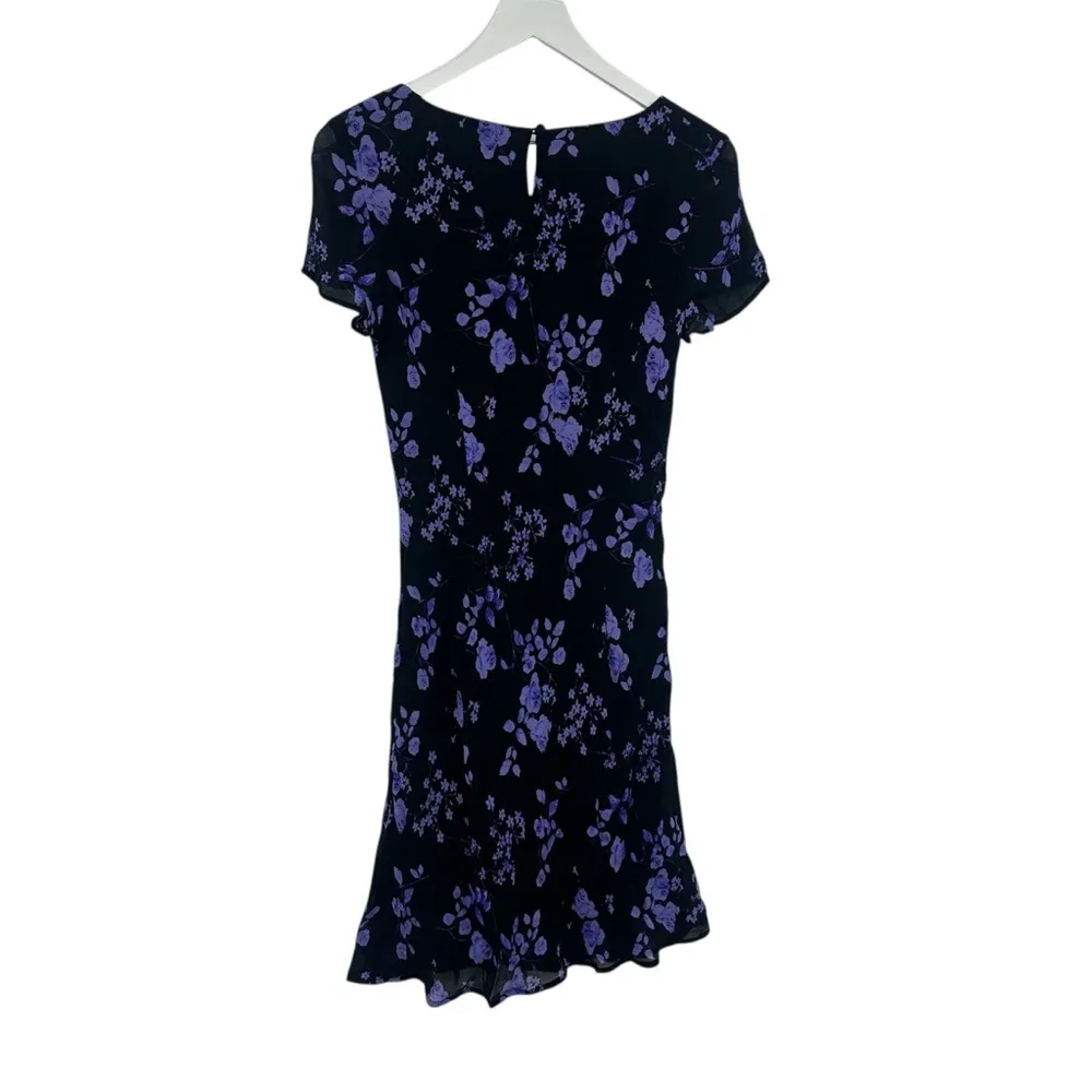 Vintage Y2K Black Mini Dress Size 6 Fairycore Whimsical Early 2000s - Image 3