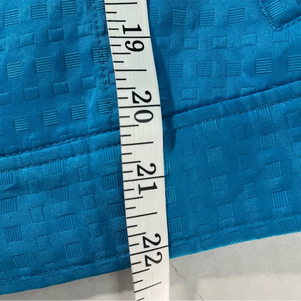 TanJay Women’s Blue Turquoise Boxy Baseball Style Jacket Petite Size 6 - Image 10