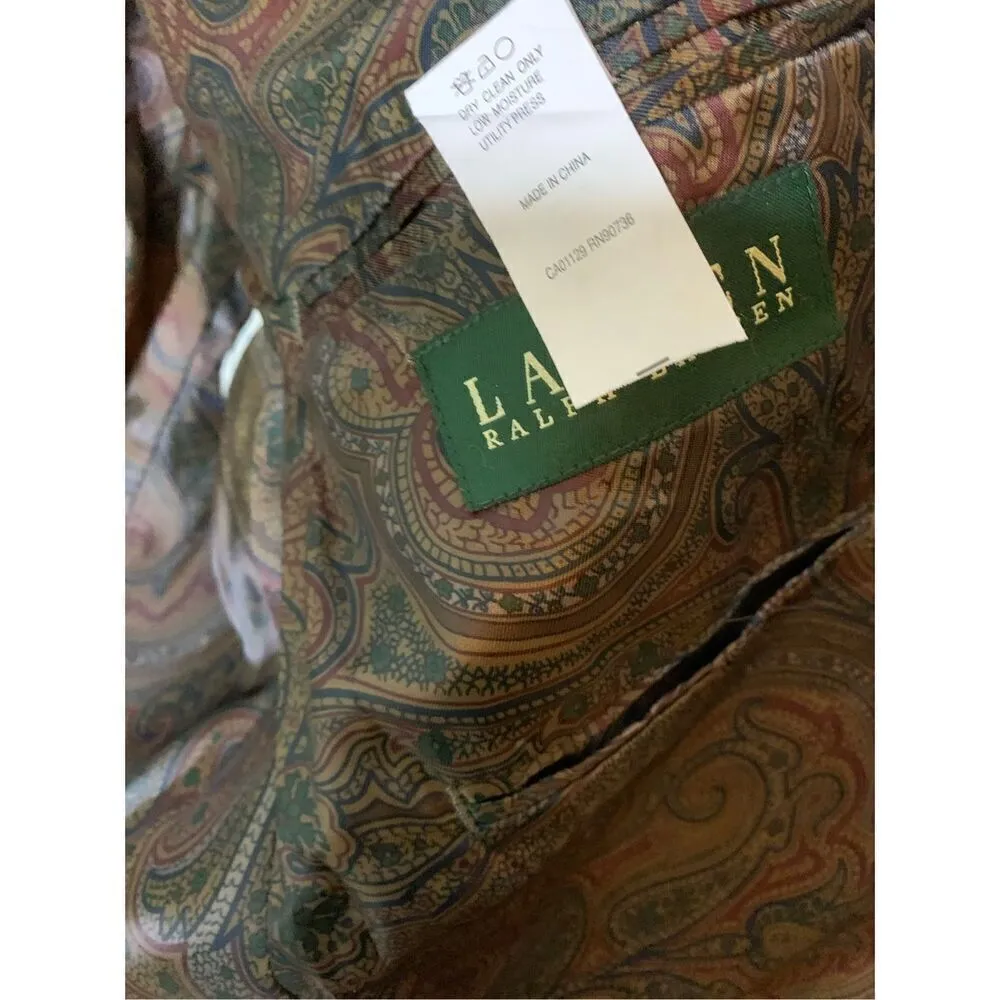 Lauren Ralph Laurel brown corduroy cord blazer suit jacket men's size 40R NEW - Image 7