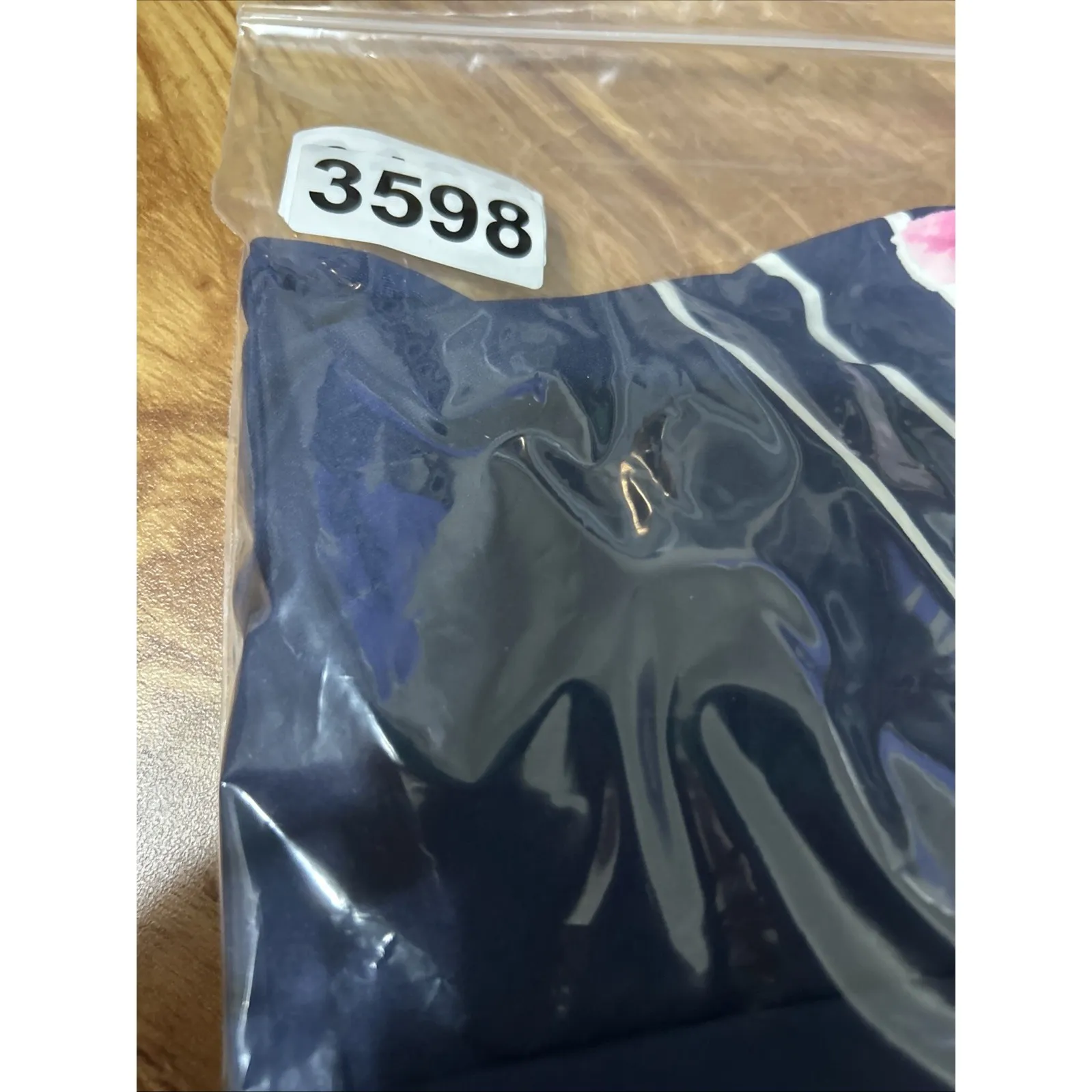 Beach House Womens Plus 22W Tankini Swim Top Navy Floral Striped Adjustable‎ Tie Blue - Image 12