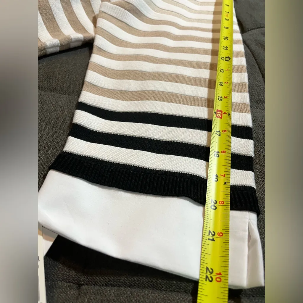 Alfred Dunner
Plus Size 3X Classic Ombre Stripe Two In One Sweater - Image 6