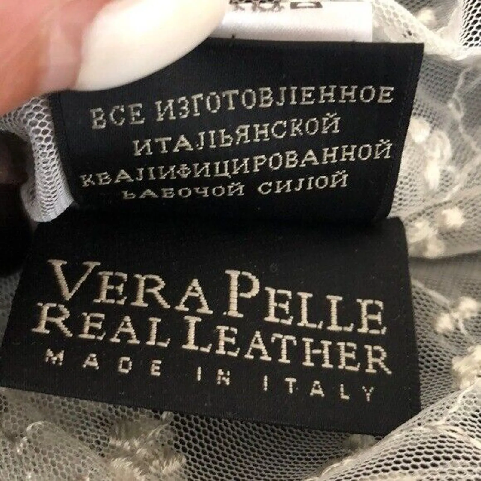 Vera Pelle Real Leather scallop‎ laser cut suede 44 Women’s M Medium - Image 11