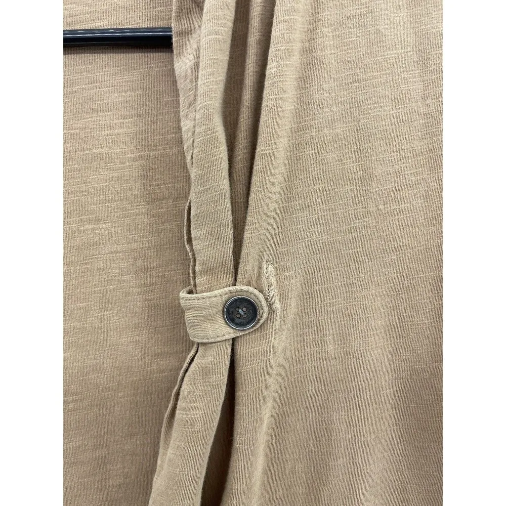 Pendleton Women’s Open Front Cardigan Cross Design Solid Brown Size Small - Image 11