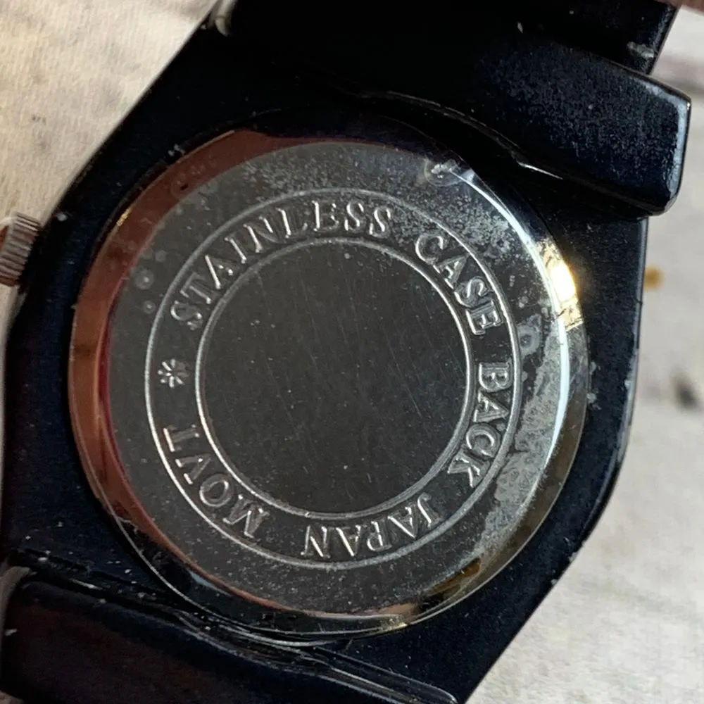 Bora Black Crystal Rhinestone‎ Bezel Watch Quartz Analog Fashion Timepiece - Image 3