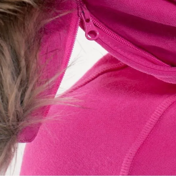 Lululemon Scuba Hoodie Jacket Coat Fur Paris Pink Black Ombre 2011 Rare Size 4 - Image 9