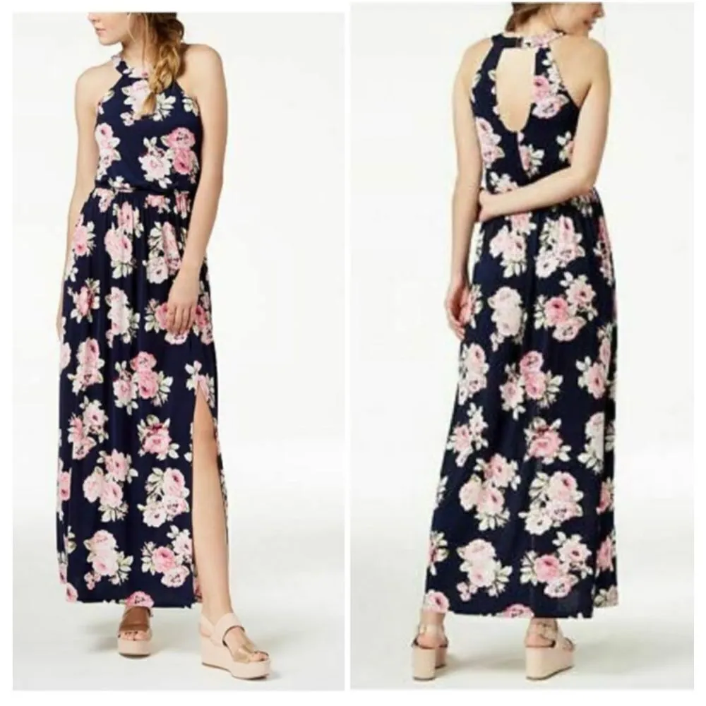 Womens Trixxi Stunning Floral High Neck Maxi Dress - Sz L - Image 2