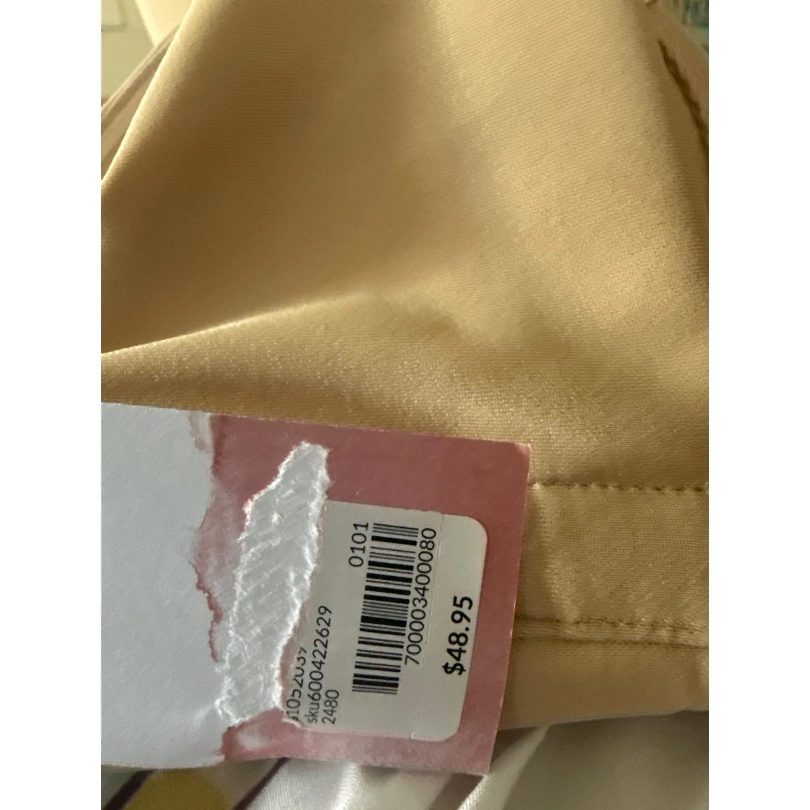 Cacique Nude tan Beige 44DD‎ bra adjustable straps strapless padded boost - Image 5