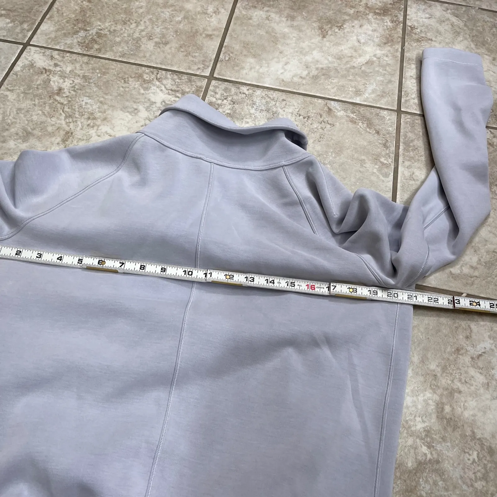 Lululemon Rulu Rally Wrap Jacket Heathered Ocean Mist Light Blue Purple Sz 8 - Image 6