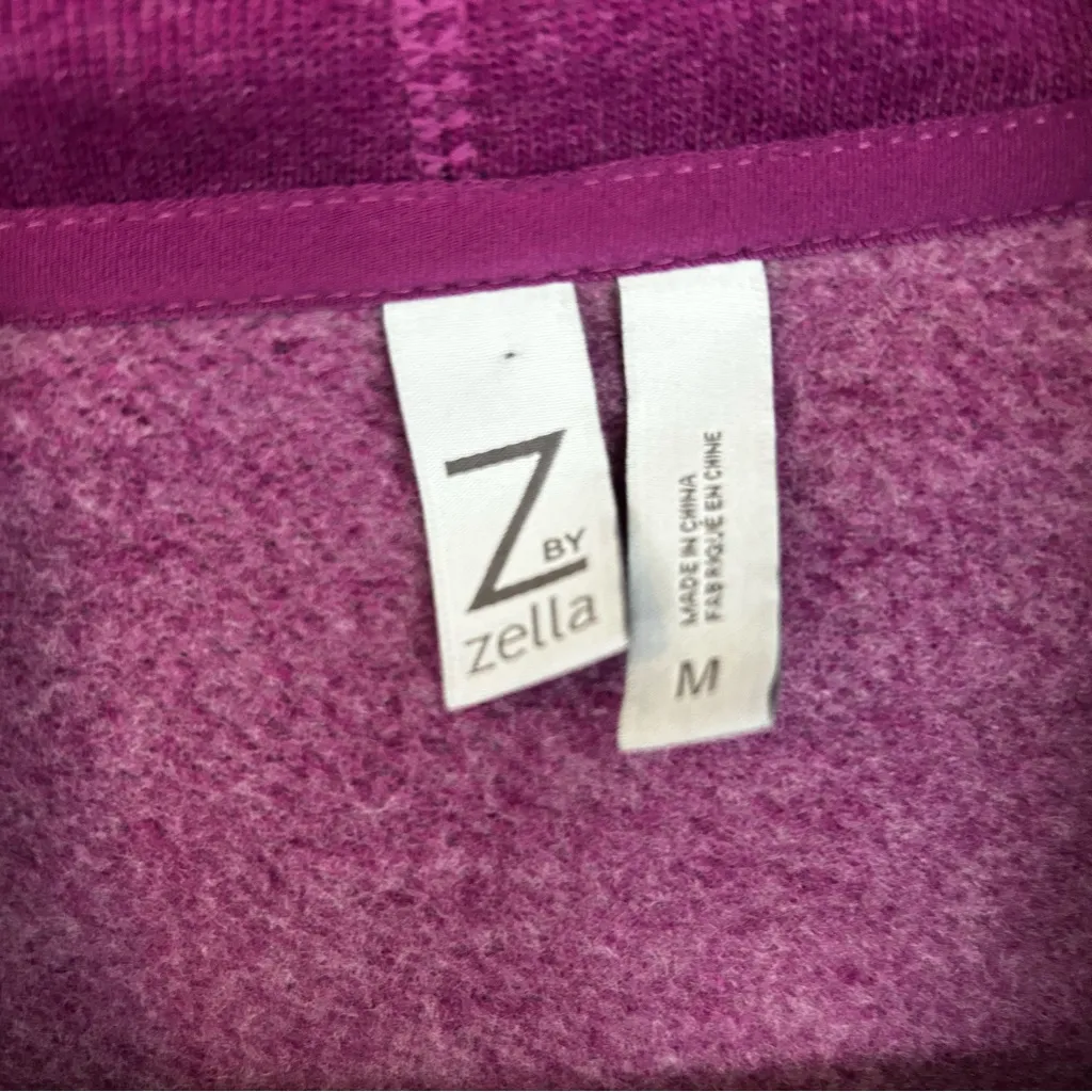 NWT Zella Raspberry Oversized Shawl Collar Open Front Draped Sweater  Medium - Image 9