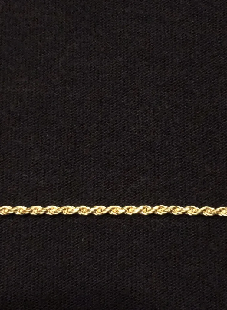 Gold Chain Rope Chain 20in 2mm And Virgin Mary Medallion Pendant - Image 5