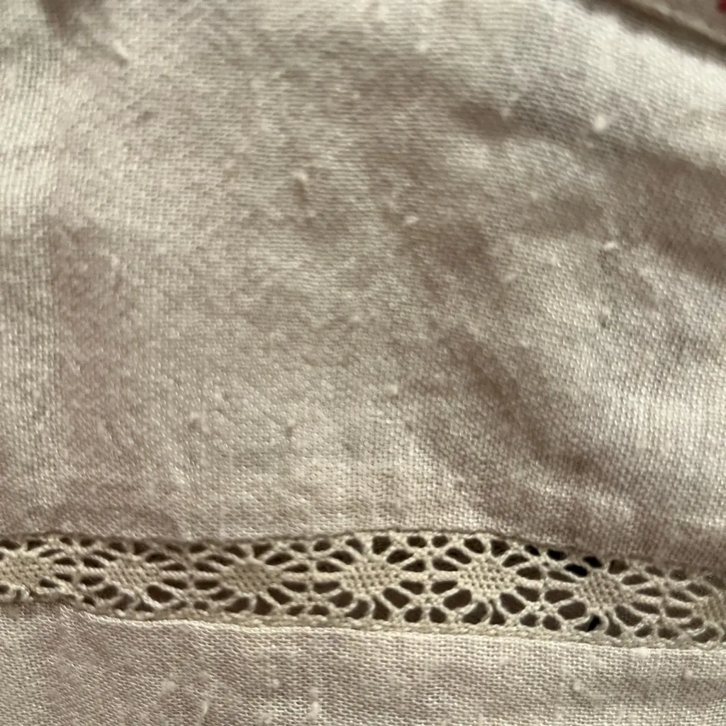 NWT Sea New York Beena Embroidered Blouse Top Taupe S Tan - Image 9