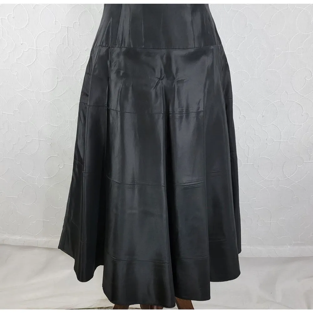 Bill Levkoff Womens Strapless Dress 4 Black A line LBD Bridesmaid Formal - Image 7