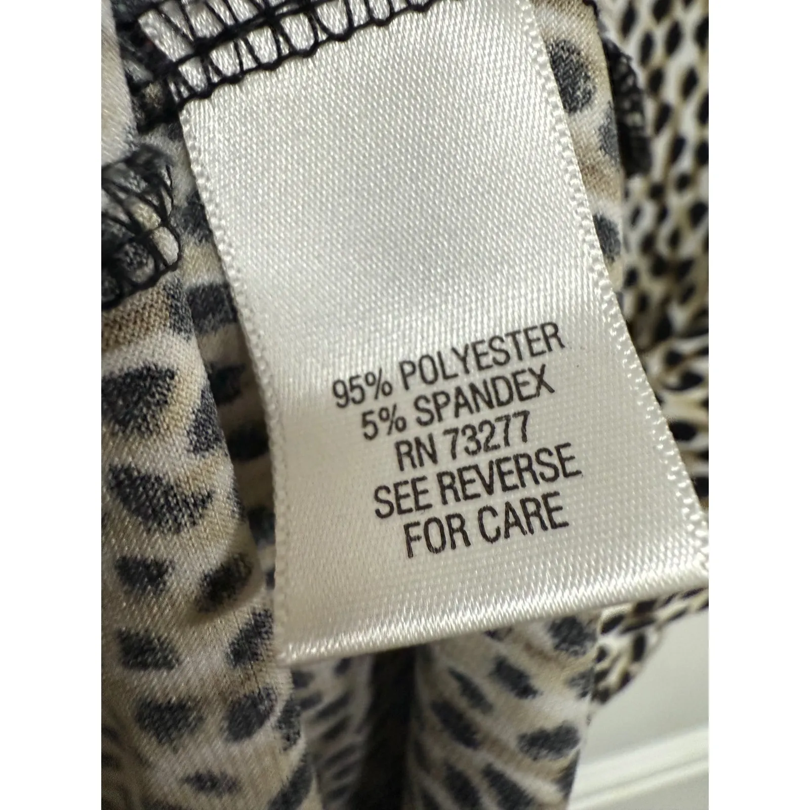 Dana Buchman Animal Print Sleeveless Blouse Size XL Brown Business Casual - Image 6