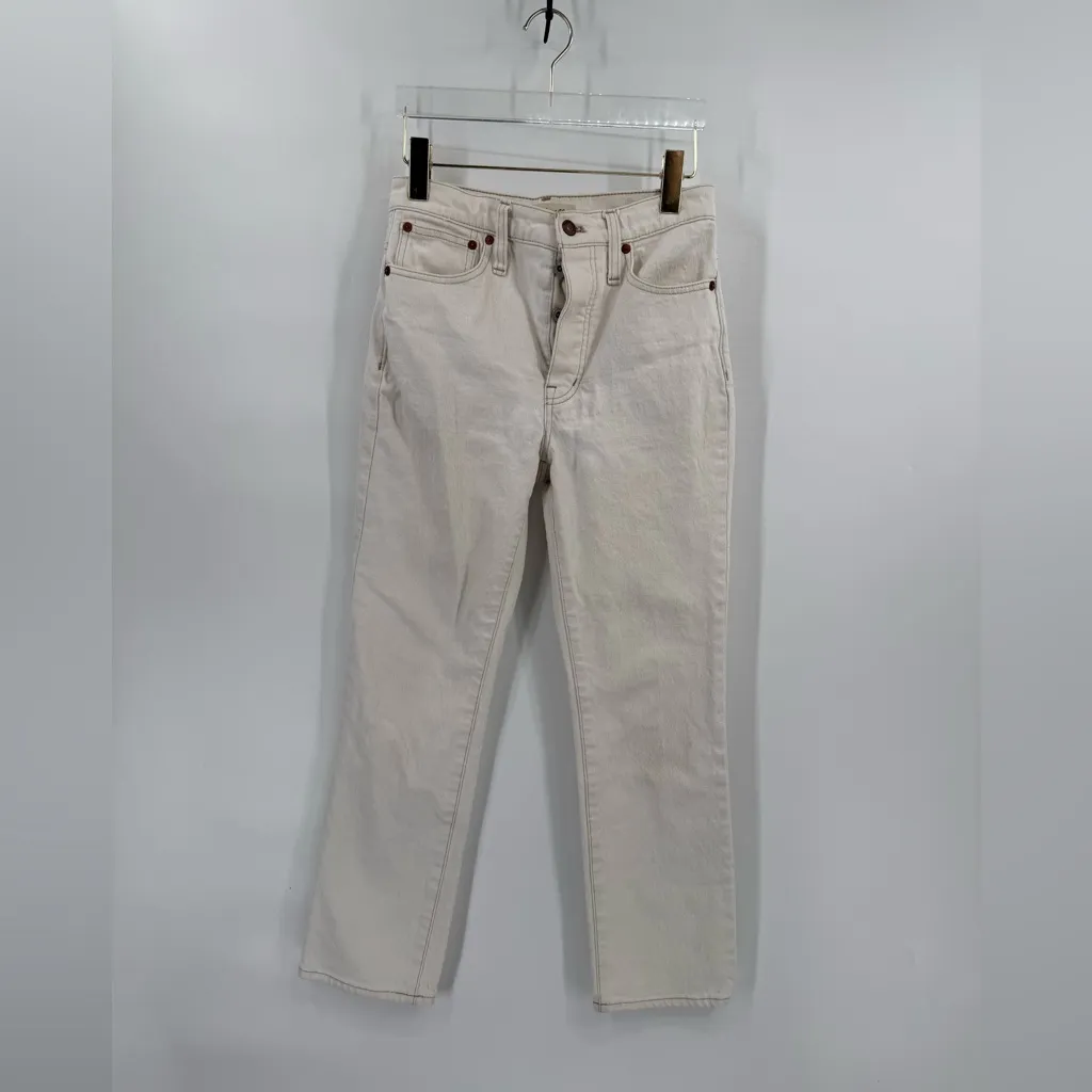Madewell Slim Demi-Boot Jeans in Cloud‎ Lining size 25 - Image 3