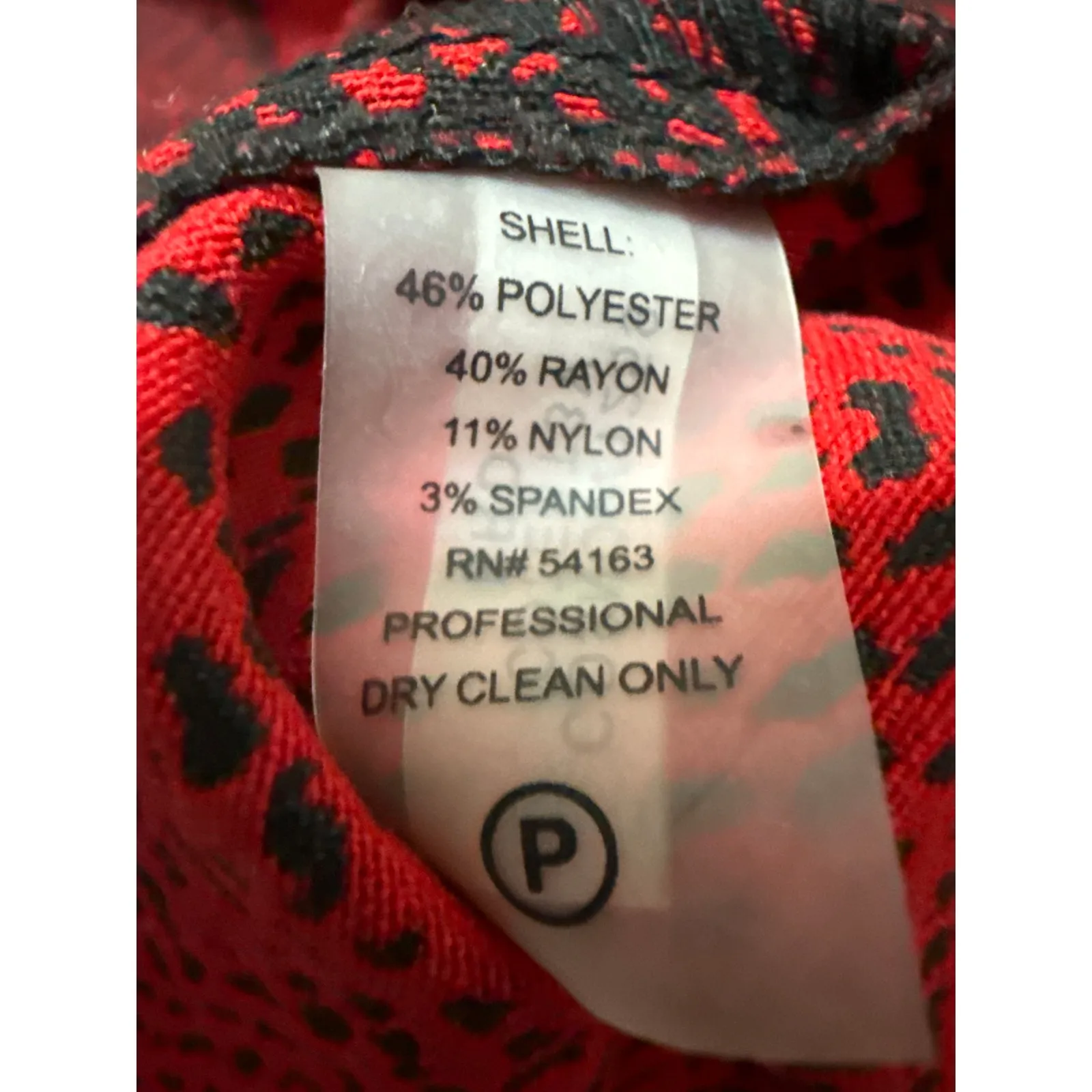 Calvin Klein Red Black Tweed Sleeveless Back Zipper Mini Pencil Sheath Dress 6 - Image 4