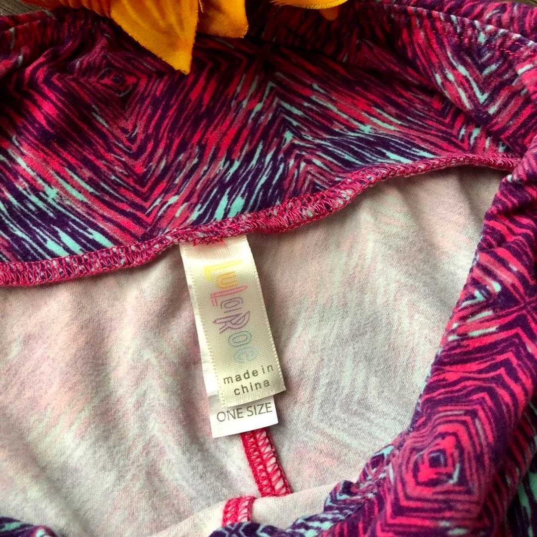 Bright Diamond Aztec Print Leggings OS - Image 6