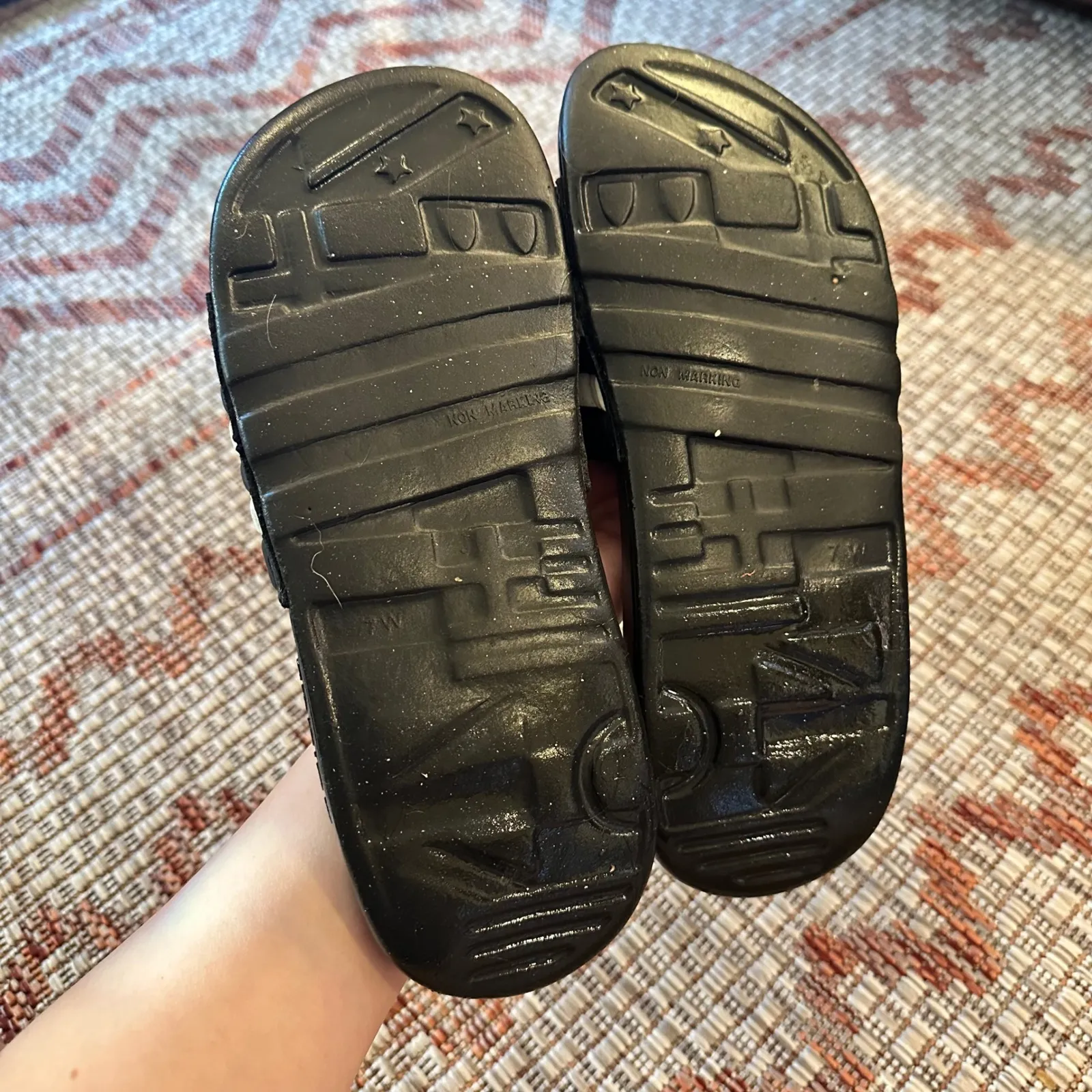 ADIDAS | Women's Black and White Adissage Massage Slip On Sports Slides - Image 5