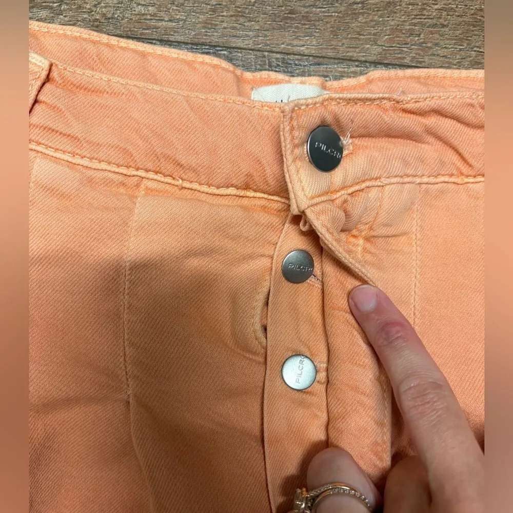 NWT Pilcro Anthropologie Pleated Micro Denim Skirt Size 12 - Image 3