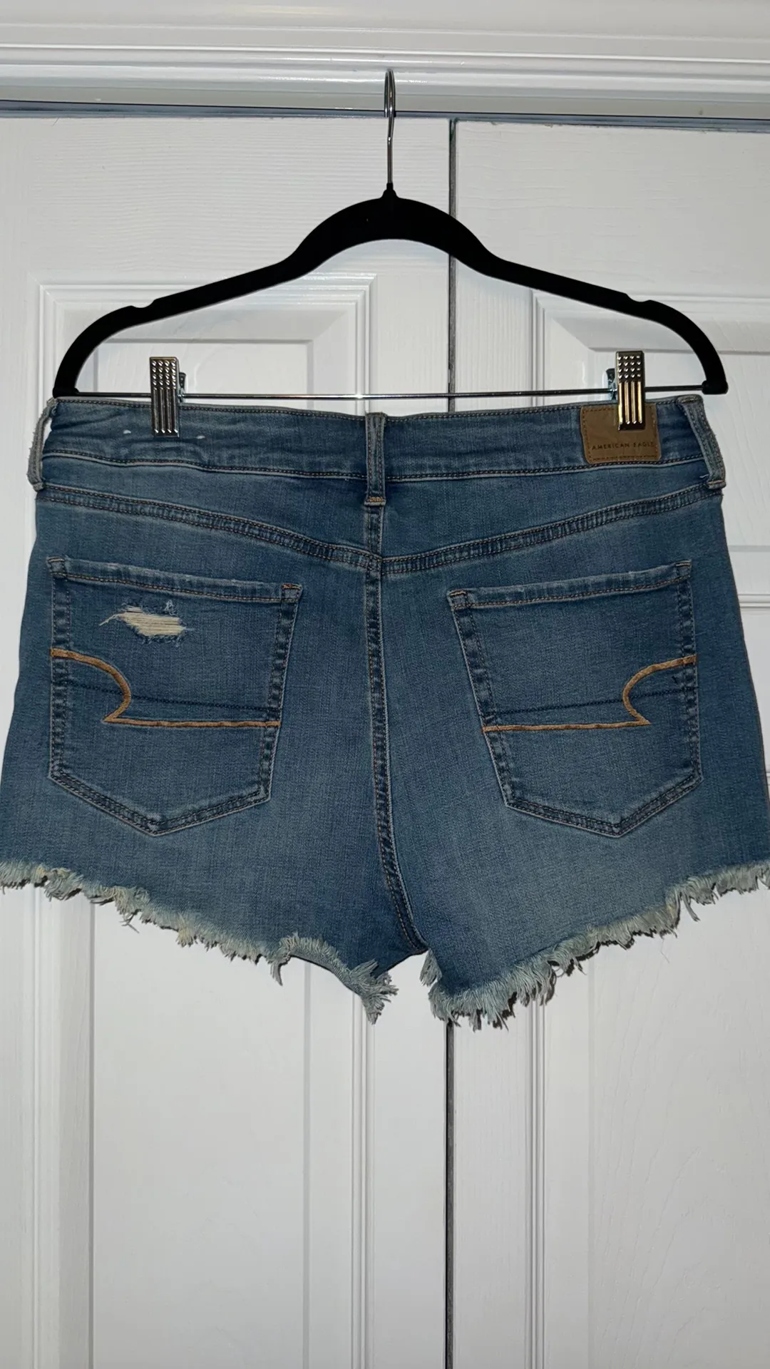 American Eagle Hi-Rise Shortie Jean Shorts - Image 2