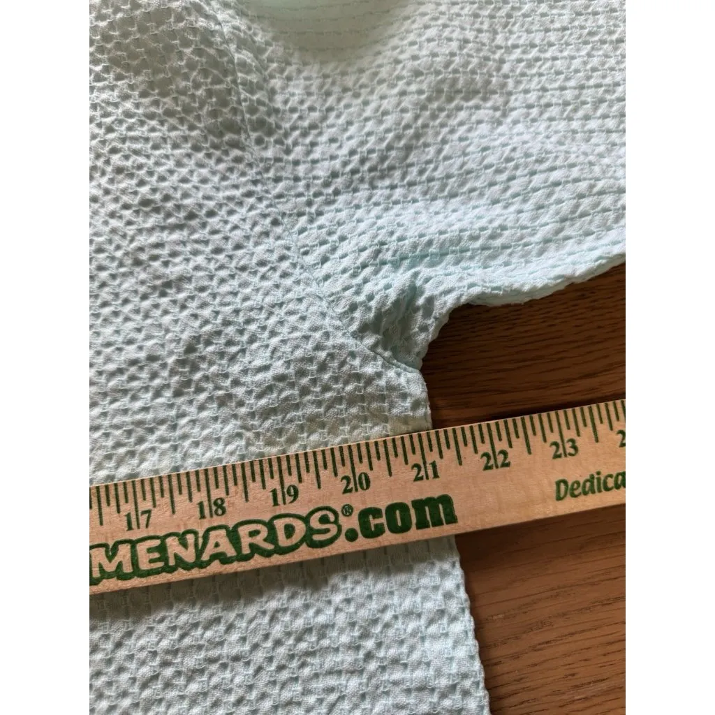 By Taylor 100% American Original Blue Star Pullover Women Shirt Size S/M Texture - Image 6