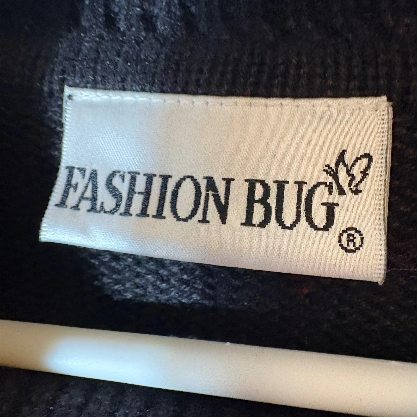 Vintage Fashion Bug 22/24W Ramie Cotton Colorblock Argyle Turtleneck Sweater - Image 5