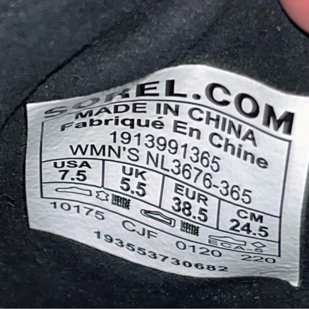 Sorel Joan of Arctic Suede Wedge II Chelsea Waterproof Boots Booties Size 7.5 - Image 7