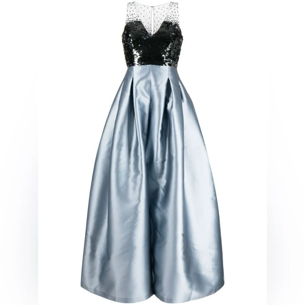 Sachin + Babi Womens Erica High Shine Gown Dress Pockets - Image 4