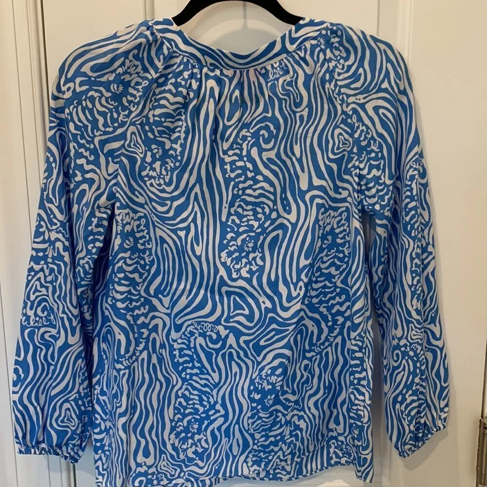 Lilly Pulitzer silk top - Image 5
