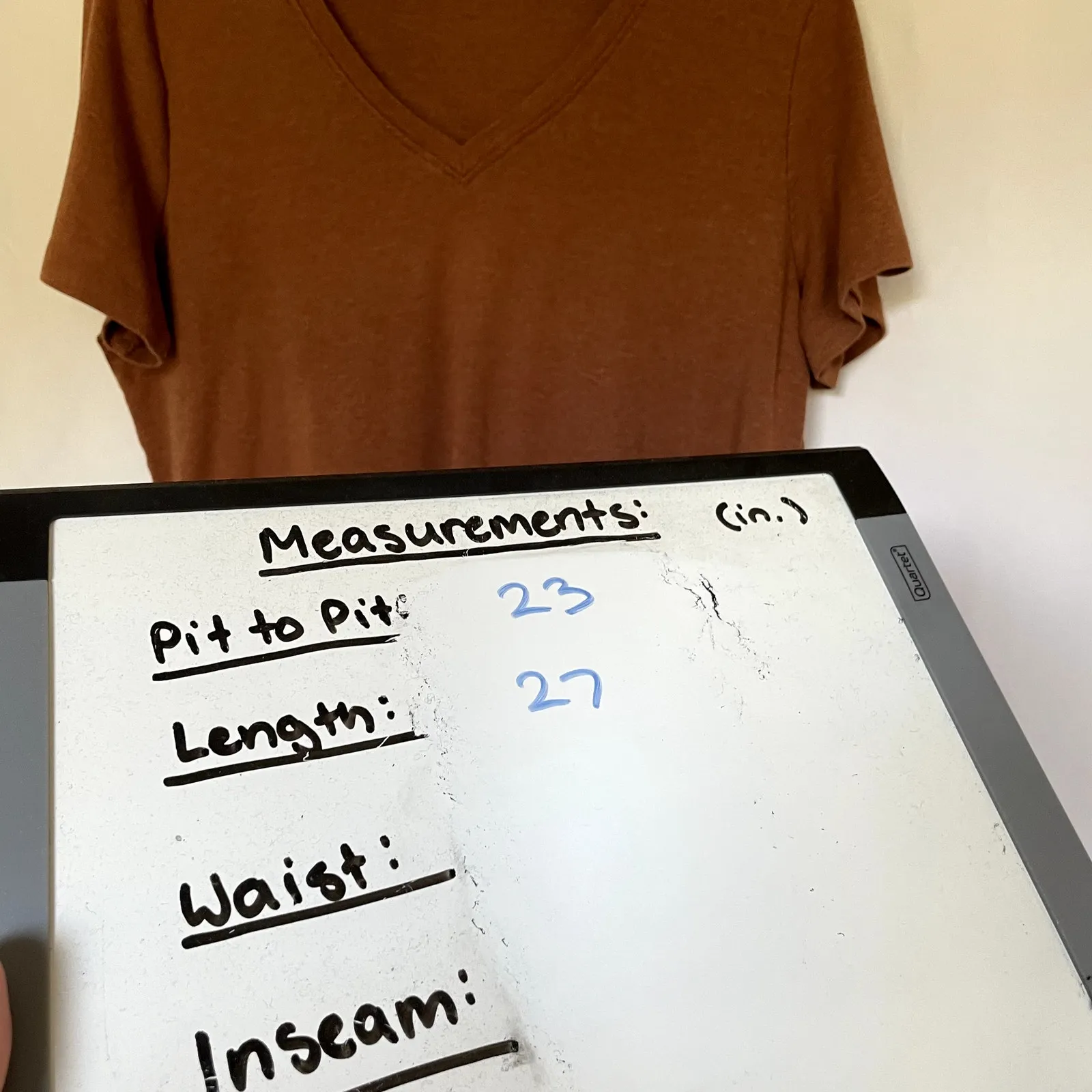 Eddie Bauer brown v-neck cotton t-shirt women's size 2XL casual top summer - Image 5